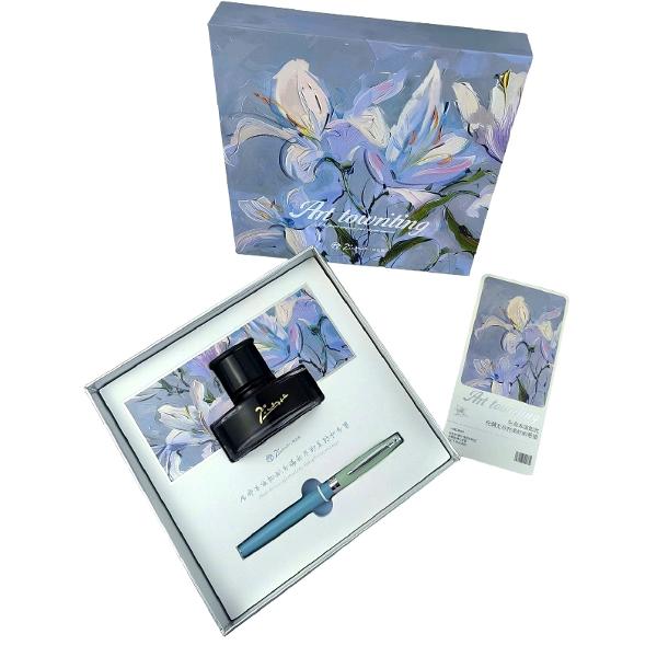 Set Azure: Stilou turcoaz + calimara