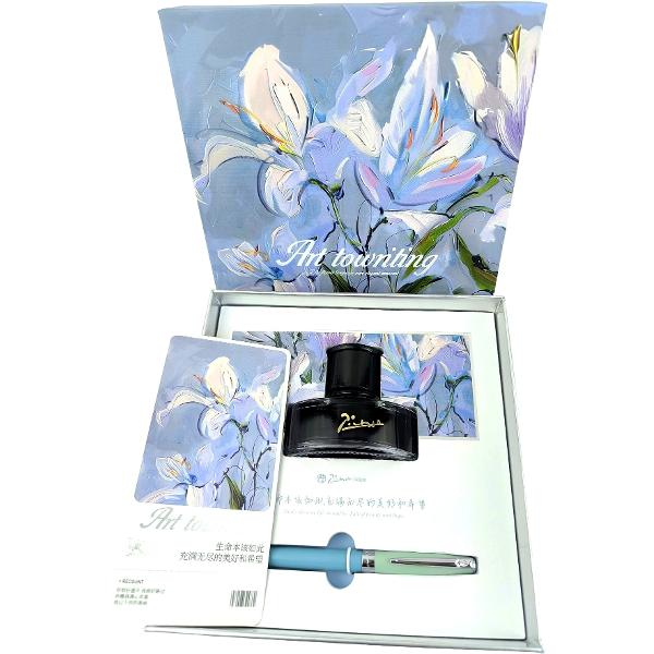 Set Azure: Stilou turcoaz + calimara