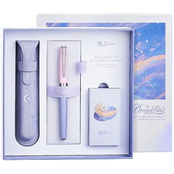 Set Dreamland: Stilou lila + calimara + etui