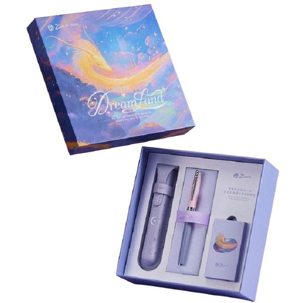 Set Dreamland: Stilou lila + calimara + etui