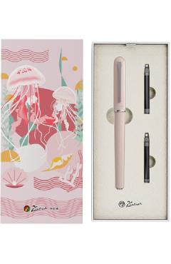 Imaginea produsului 'Set Stilou Marine Meduza roz + 2 cartușe'