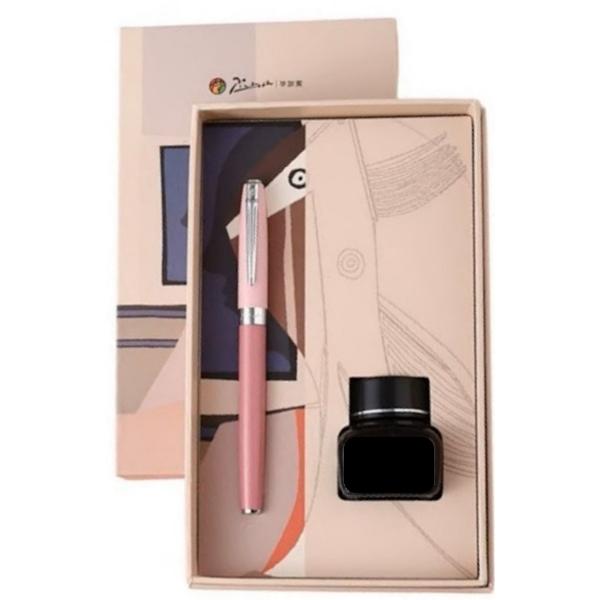 Set: Stilou Morandi Roz si calimara cerneala