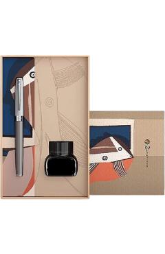 Imaginea produsului 'Set: Stilou Morandi Gri și călimara cerneală'