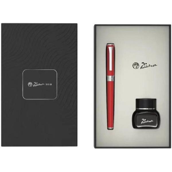 Set Stilou Polo rosu + calimara cerneala