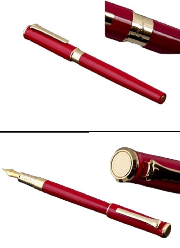 Imaginea produsului 'Set Stilou Polo roșu + călimară cerneală'