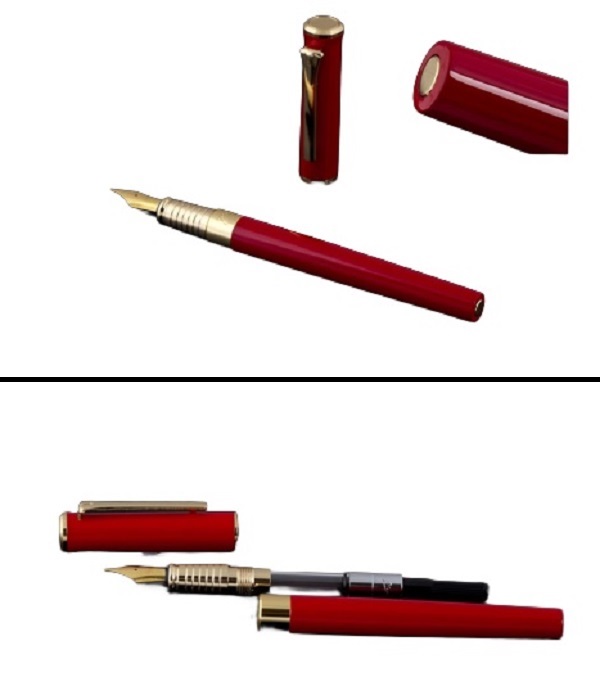 Imaginea produsului 'Set Stilou Polo roșu + călimară cerneală'