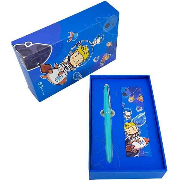 Set Stilou + 6 cartuse. Space Flight turcoaz 