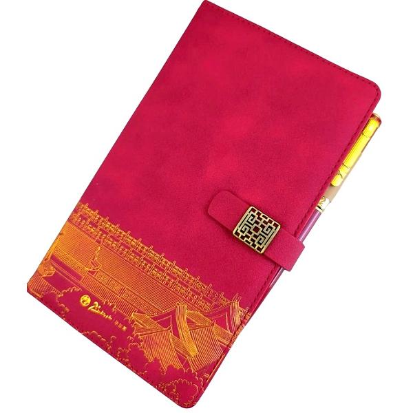 Set Stilou Brilliant Rosu + Agenda + 8 cartuse