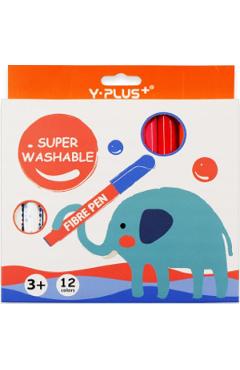 Imaginea produsului 'Set 12 carioci Jumbo Super Washable Elephant'