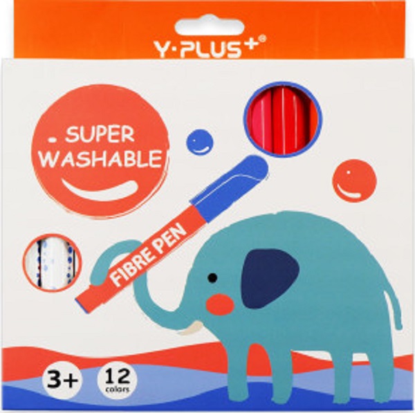 Imaginea produsului 'Set 12 carioci Jumbo Super Washable Elephant'
