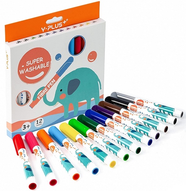 Imaginea produsului 'Set 12 carioci Jumbo Super Washable Elephant'