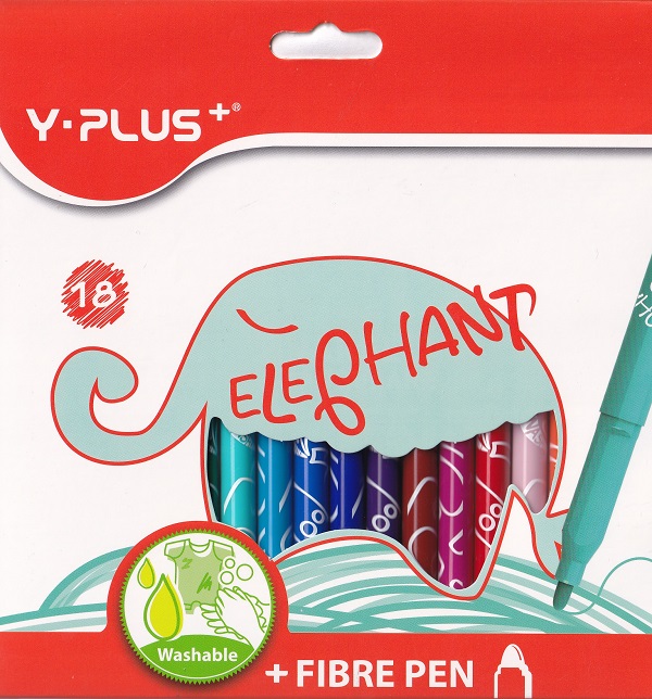 Imaginea produsului 'Set 18 carioci Super Washable Elephant'