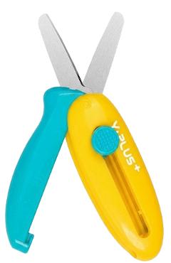 Imaginea produsului 'Foarfecă retractabilă. Galben-turcoaz'