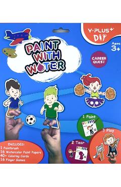 Coperta cărții 'Carte activități. Paint with water. Career Quest'
