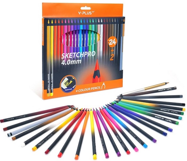 Imaginea produsului 'Set 24 + 2 creioane colorate. Sketchpro'