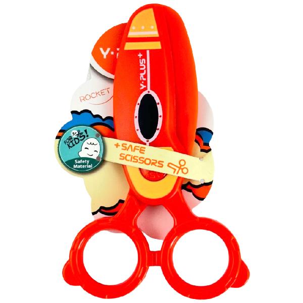 Foarfeca portocalie Rocket cu varf rotunjit