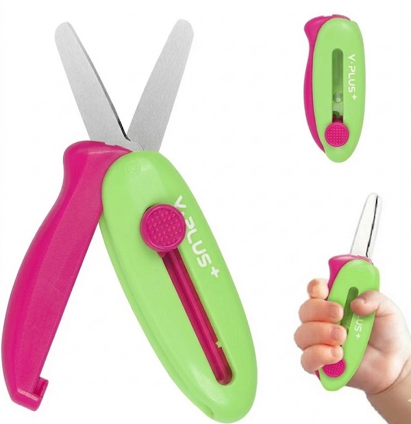 Imaginea produsului 'Foarfecă retractabilă. Roz-verde'