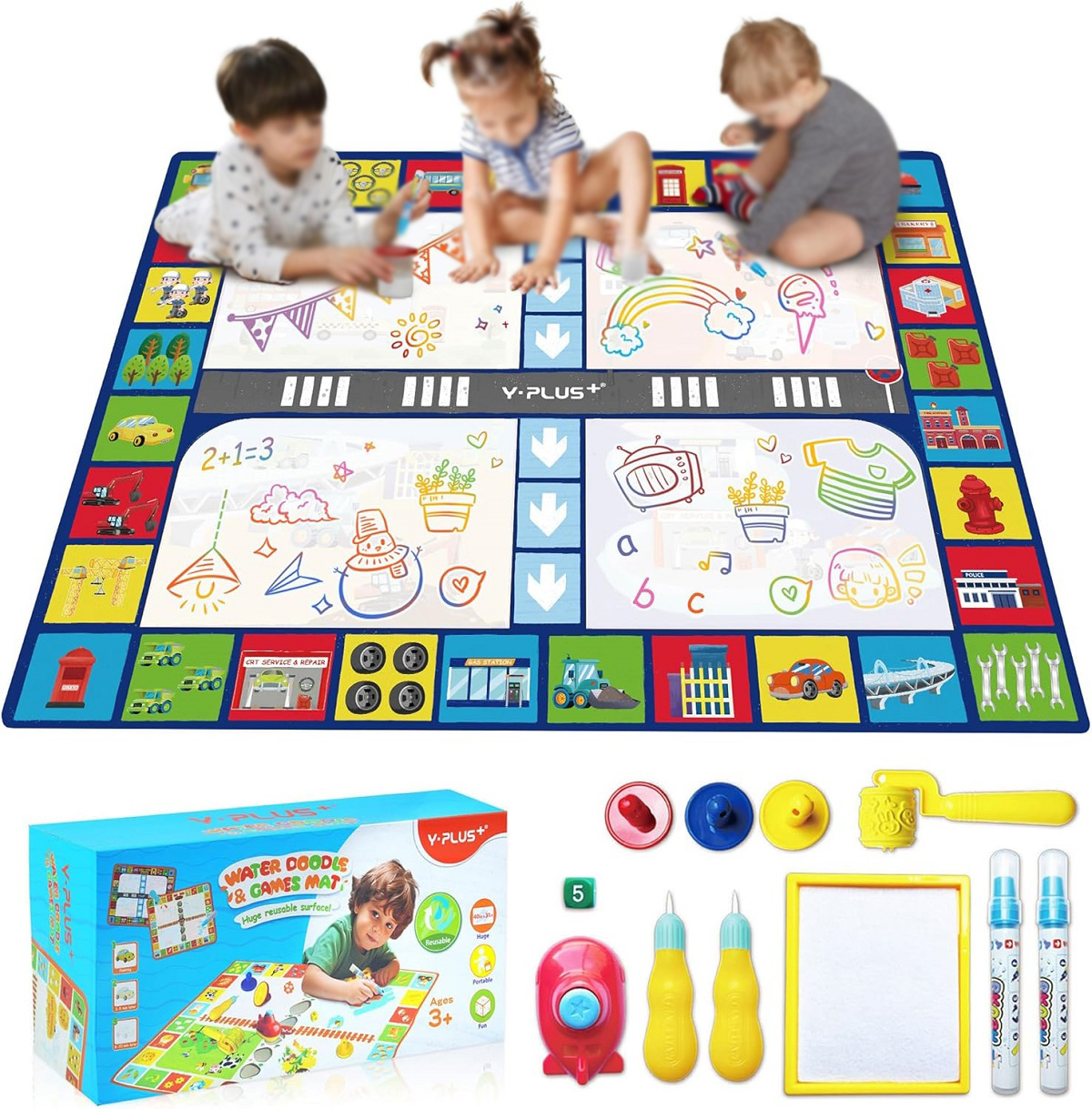 Imaginea produsului 'Joc: Car town. Water Doodle and Games Mat'