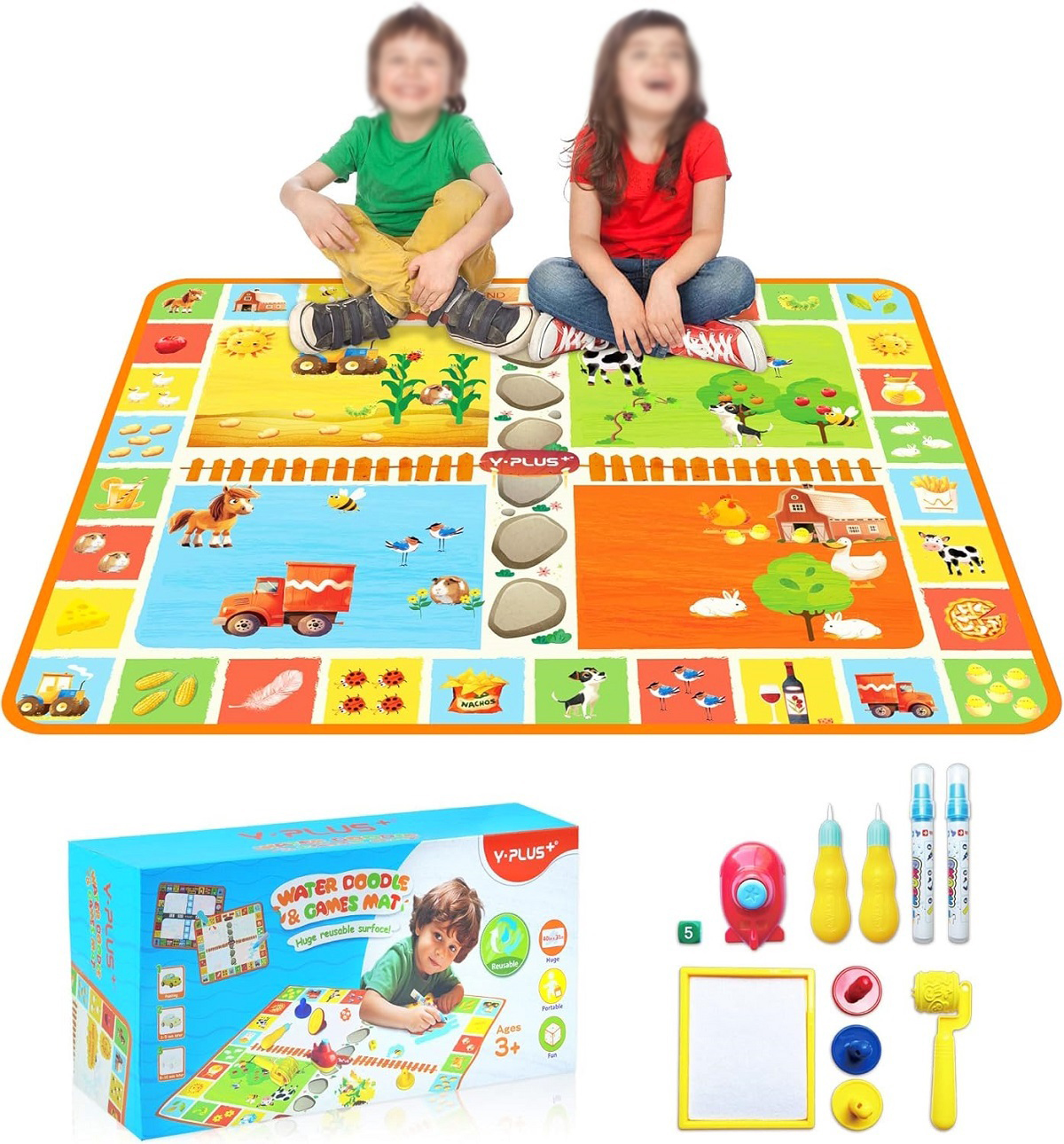 Imaginea produsului 'Joc: Happy farm. Water Doodle and Games Mat'