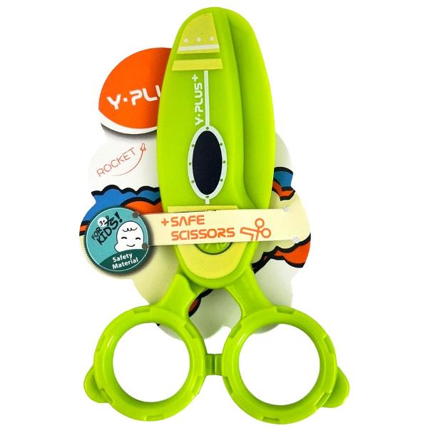 Foarfeca verde Rocket cu varf rotunjit