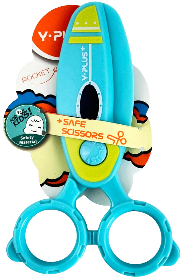 Imaginea produsului 'Foarfecă albastră Rocket cu vârf rotunjit'