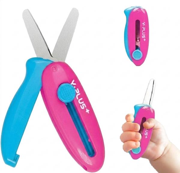 Imaginea produsului 'Foarfecă retractabilă. Roz-albastru'