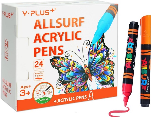 Imaginea produsului 'Set 24 markere acrilice. Allsurf'