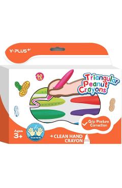 Imaginea produsului 'Set 12 creioane cerate triunghiulare'