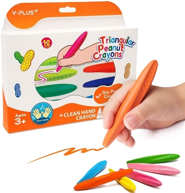 Imaginea produsului 'Set 12 creioane cerate triunghiulare'