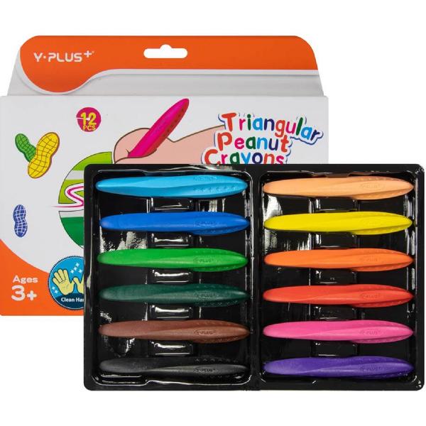 Set 12 creioane cerate triunghiulare