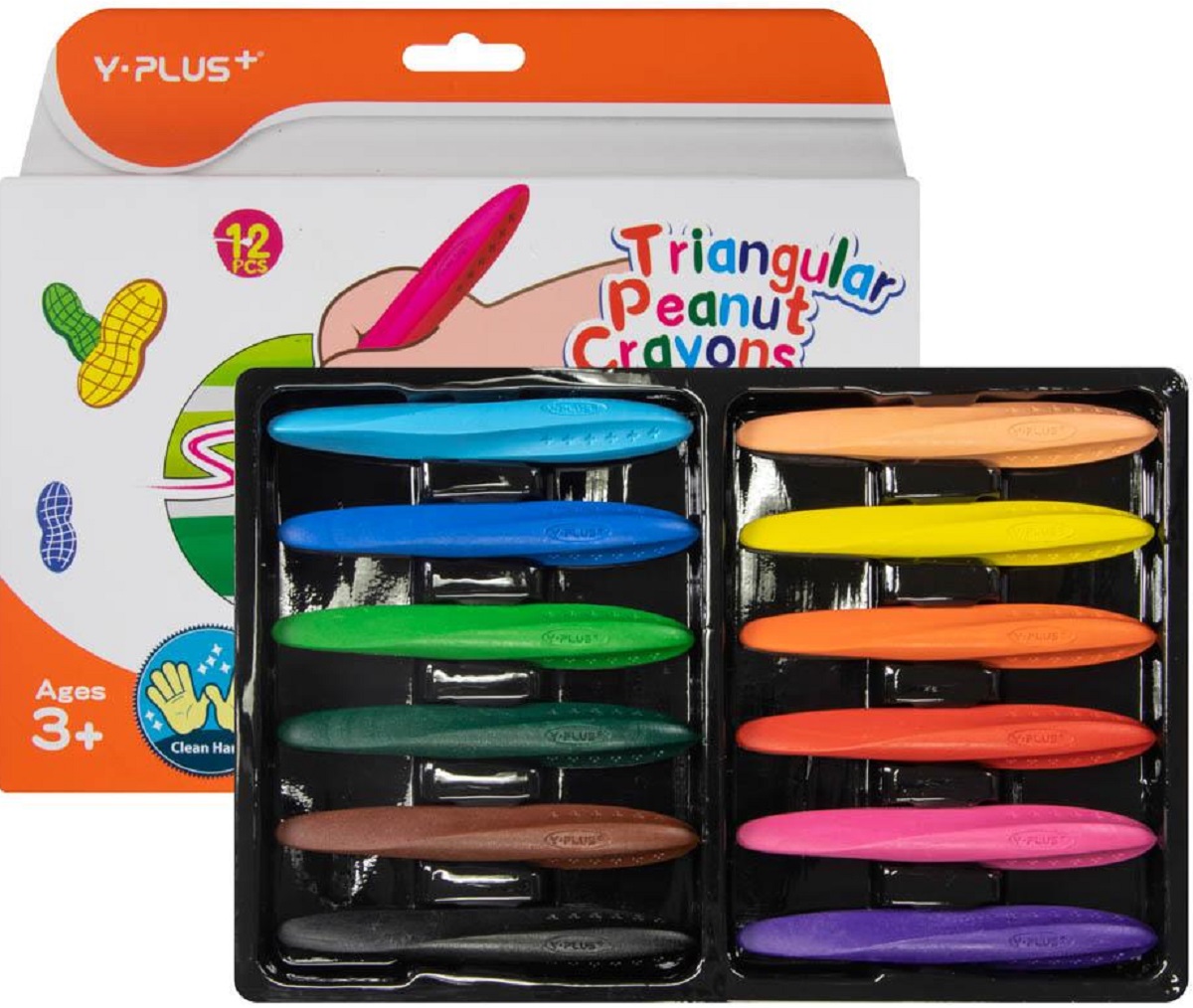 Imaginea produsului 'Set 12 creioane cerate triunghiulare'