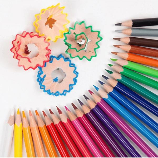 Set creioane colorate cu radiera 24 culori