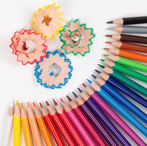 Imaginea produsului 'Set creioane colorate cu radieră 24 culori'