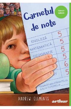 Coperta cărții 'Carnetul de note - Andrew Clements'