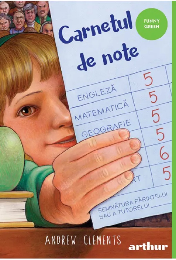 Coperta cărții 'Carnetul de note - Andrew Clements'