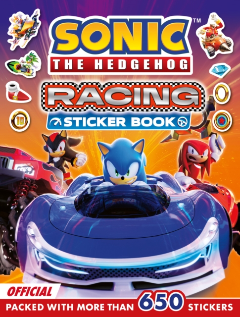 Coperta cărții 'Sonic the Hedgehog Racing Sticker Book -'
