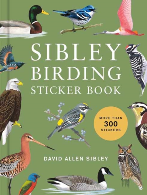 Coperta cărții 'Sibley Birding Sticker Book - David Allen Sibley'