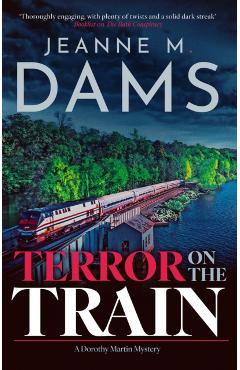 Coperta cărții 'Terror on the Train - Jeanne M. Dams'
