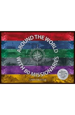 Coperta cărții 'Around the World with 80 Missionaries - Linda Finlayson'