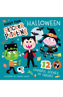 Coperta cărții 'First Fun Sticker Painting: Halloween - Edward Miller'