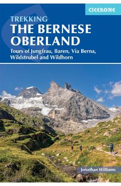 Coperta cărții 'Trekking in the Bernese Oberland - Jonathan Williams'