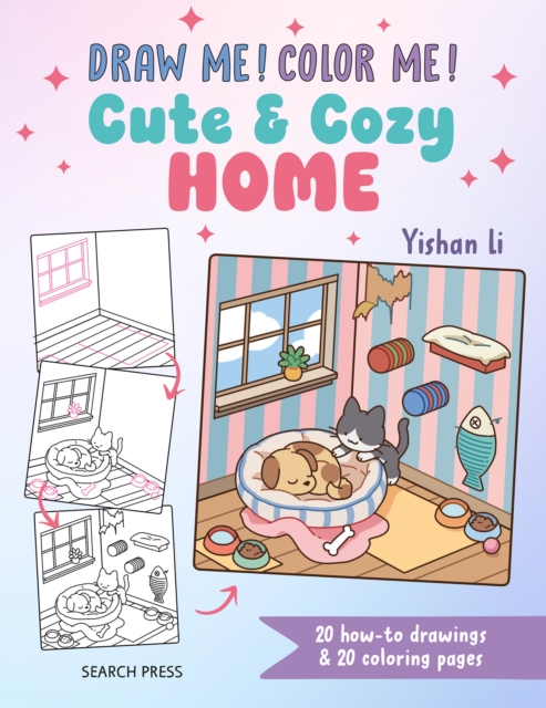 Coperta cărții 'Draw me! Color me!: Cute & Cozy Home - Yishan Li'