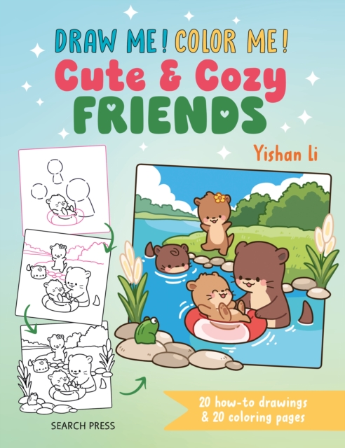 Coperta cărții 'Draw me! Color me!: Cute & Cozy Friends - Yishan Li'