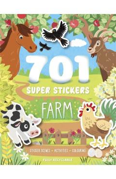 Coperta cărții '701 Super Stickers Farm -'