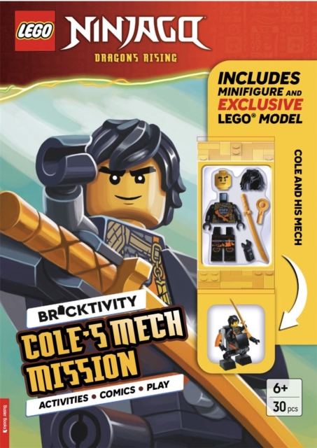 Coperta cărții 'LEGO® NINJAGO®: Cole’s Mech Mission (with Cole minifigure and exclusive mech mini-build) -'