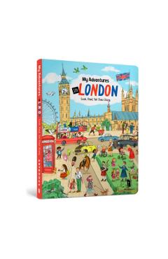 Coperta cărții 'MY MINI ADVENTURES IN LONDON. LOOK, FIND, TELL YOUR STORY - Anna Pohlebaeva'