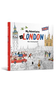 Coperta cărții 'MY ADVENTURES IN LONDON: COLOURING BOOK - Anna Pohlebaeva'