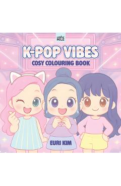 Coperta cărții 'K Pop Cosy Vibes Colouring Book -'