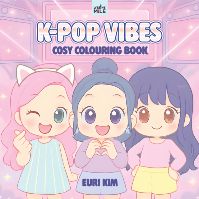 Coperta cărții 'K Pop Cosy Vibes Colouring Book -'