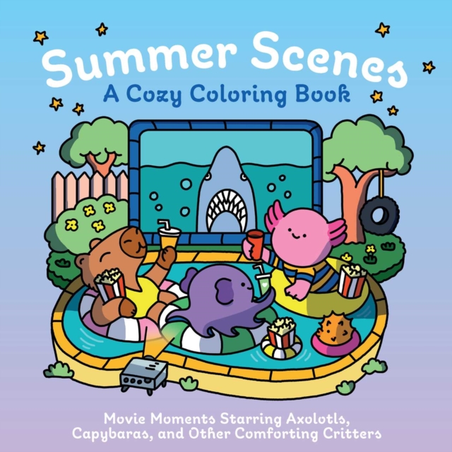 Coperta cărții 'Summer Scenes: A Cozy Coloring Book -'